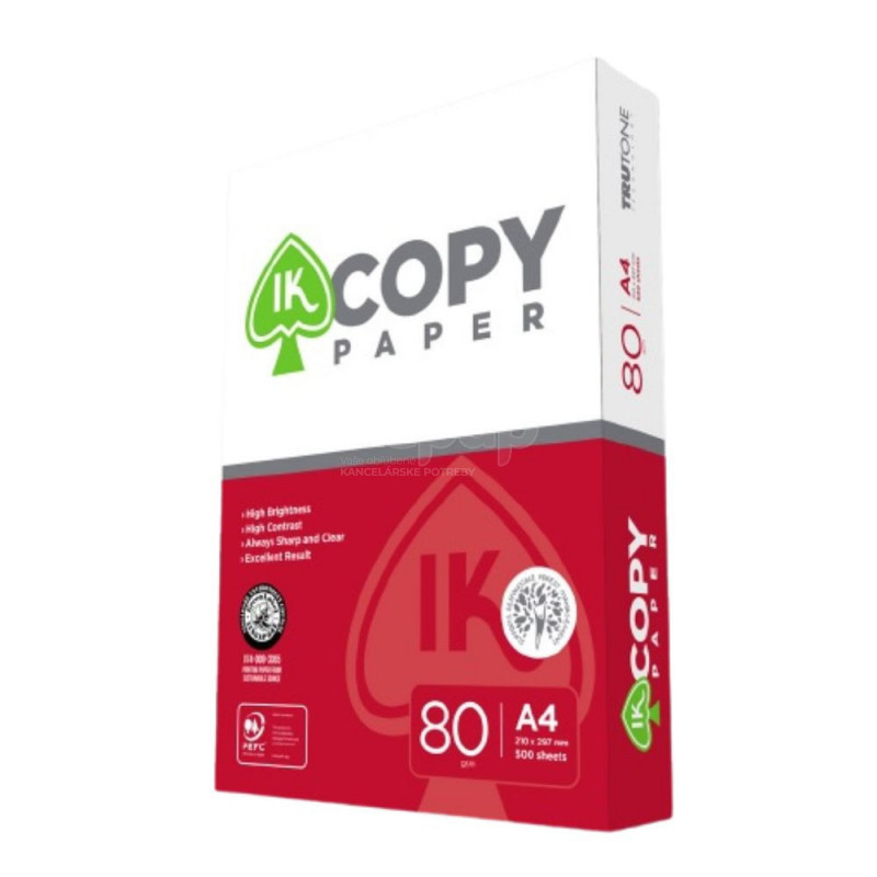 Kopirovací papier, A4 80g IK Copy, 500ks